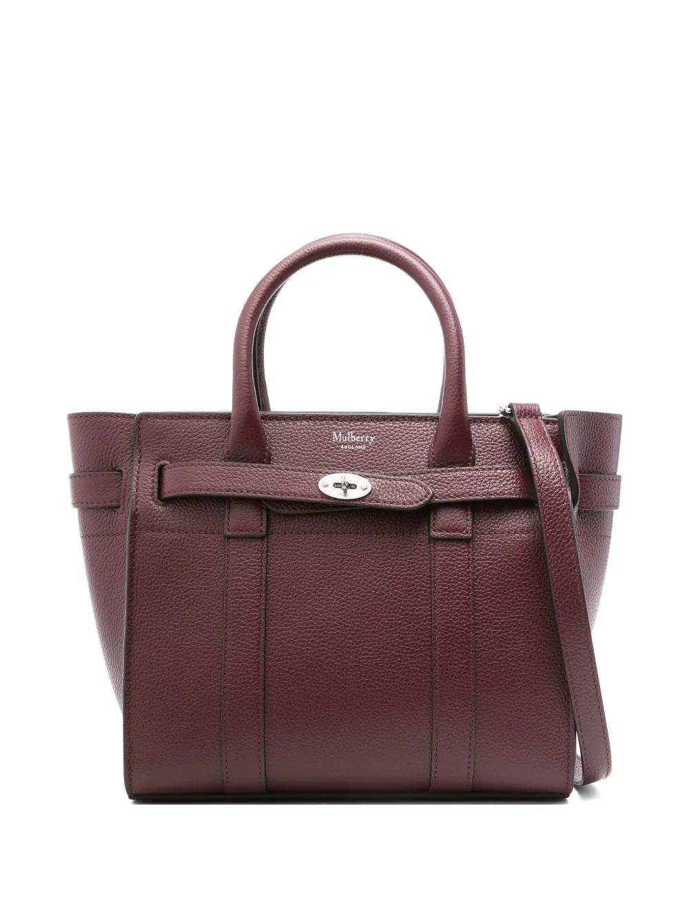 Mulberry Bayswater Leather Tote Bag in Purple Lyst UK
