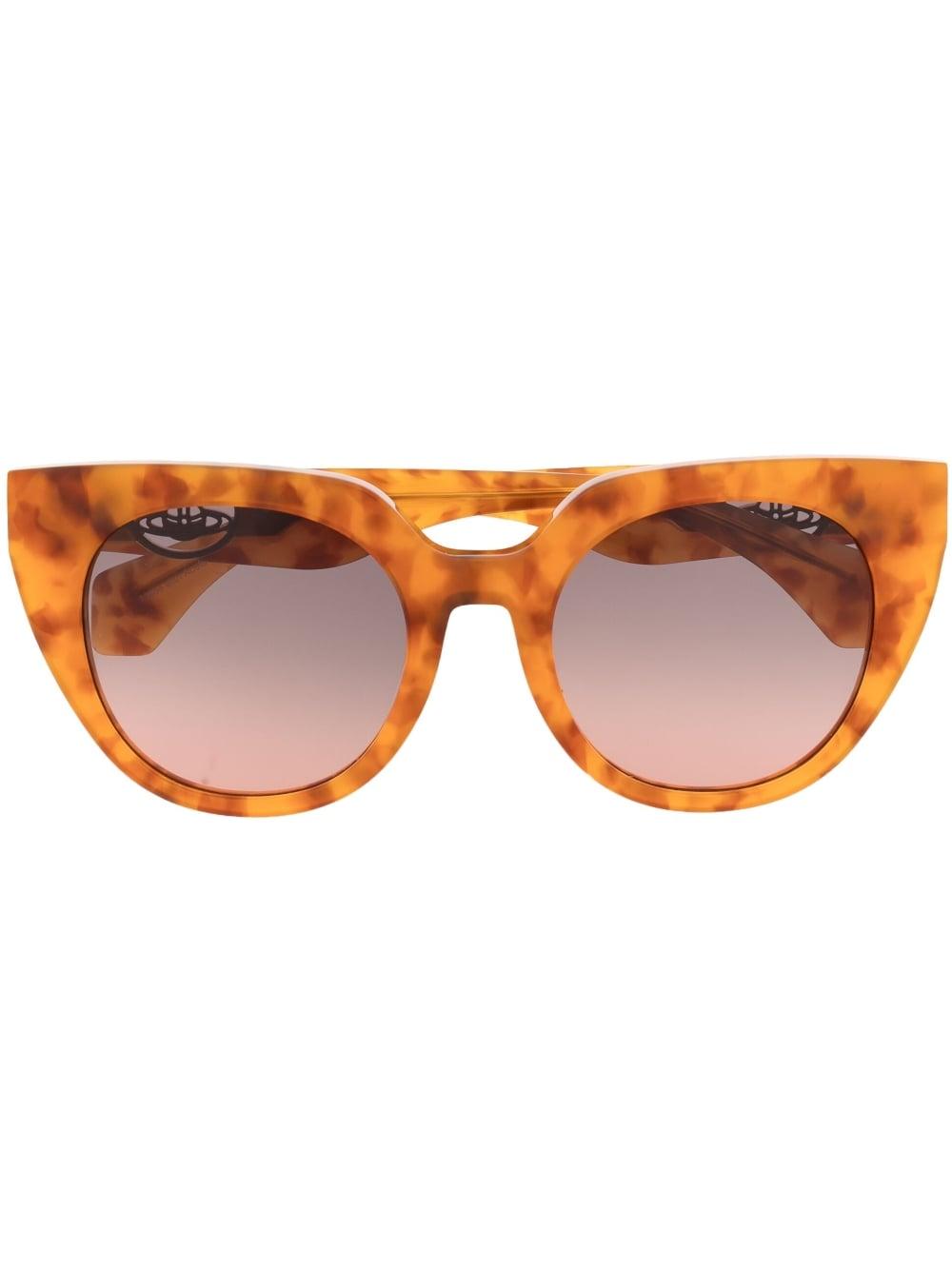 Vivienne Westwood Tortoiseshell Round-frame Sunglasses in Brown for Men |  Lyst