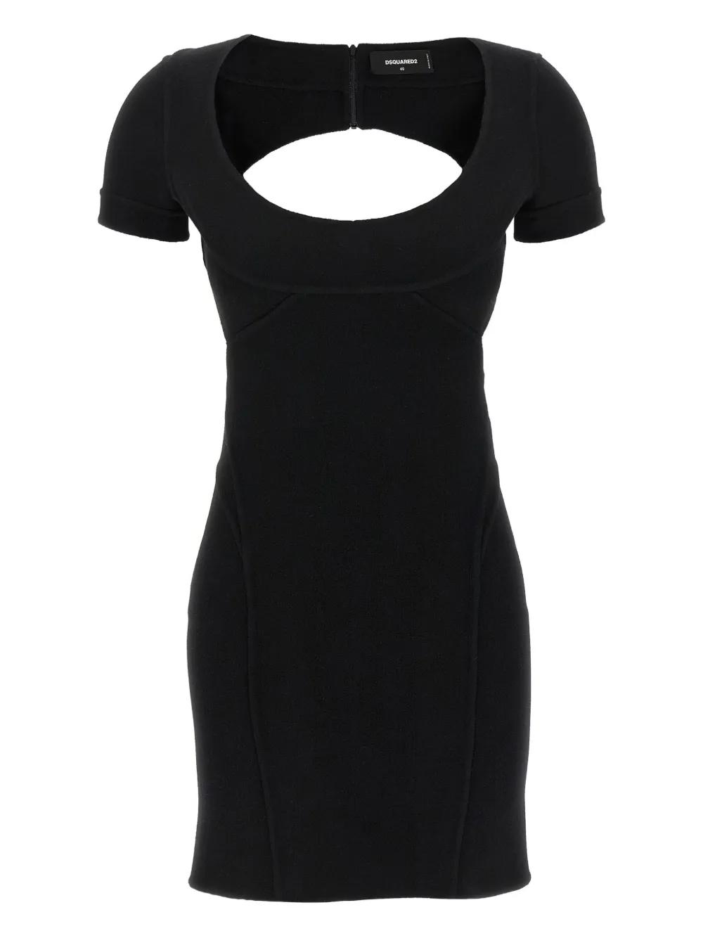 ワンピース Dsquared2 Leather Fringes Dress Black 38 DSquared² Dresses for Women | Online Sale up to 65% off