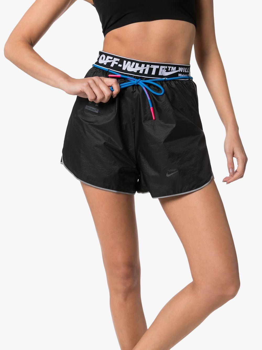 nike off white shorts black