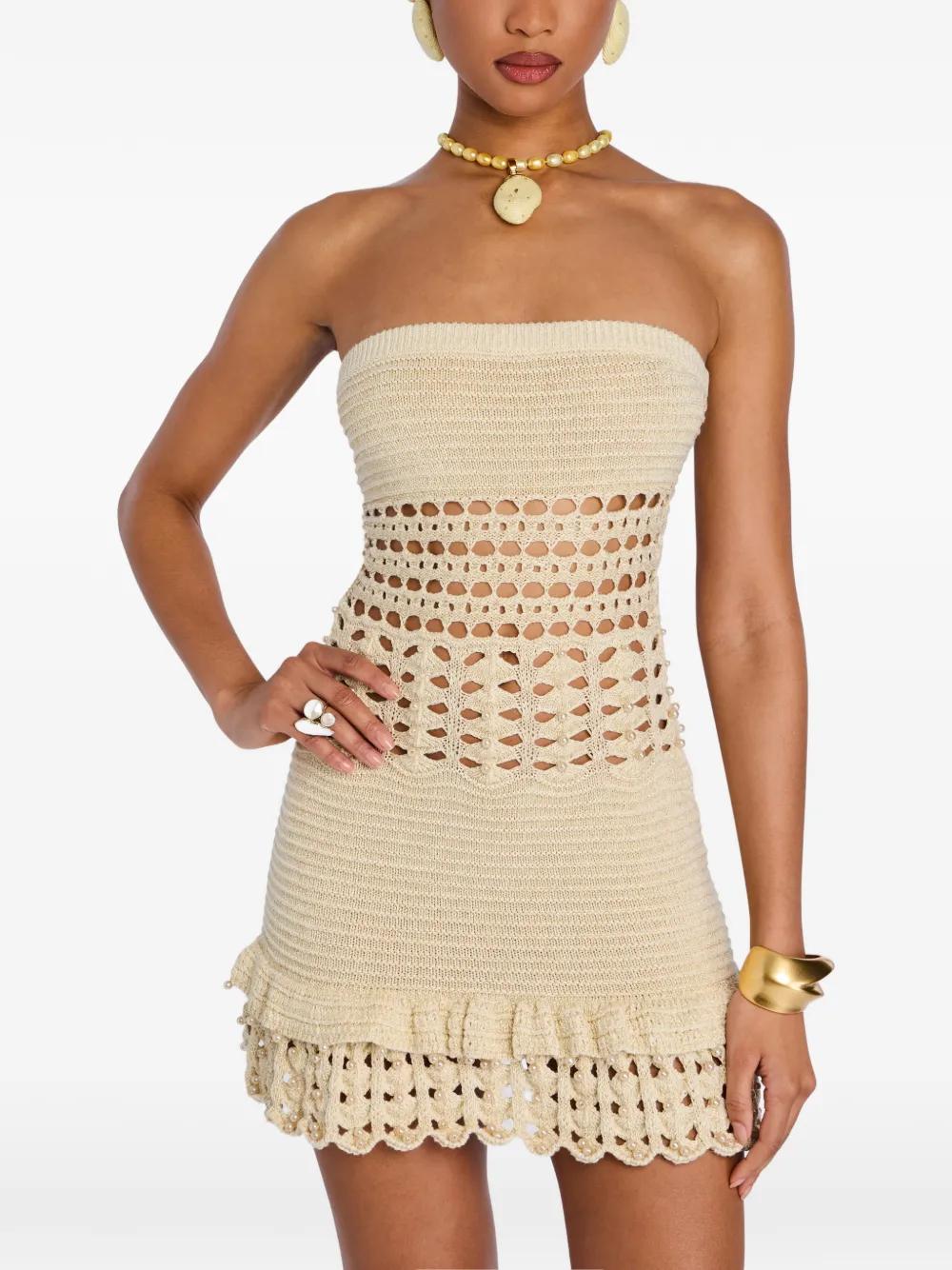 sabo skirt cut out dress Ale Adjustable Thin Strap Cutout Mini Knot - Cream XXL Weekday Y2K gathered one Size:S/M/L MOTHER OF THE BRIDE The perfect party dress