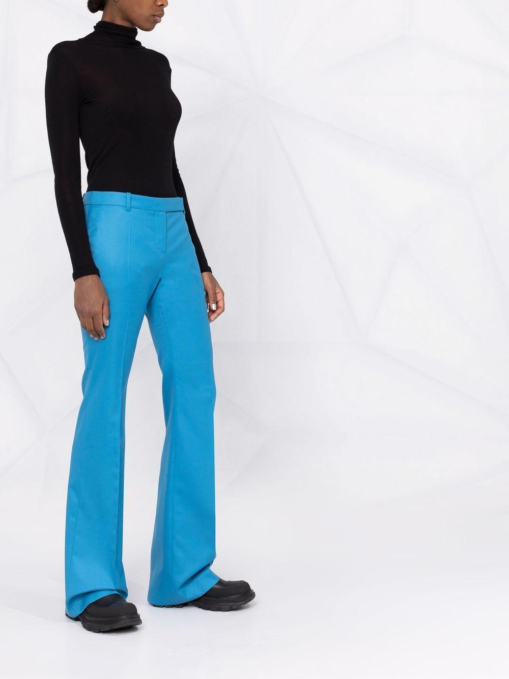 Alexander Mcqueen Tailored Cigarette Trousers In Blue