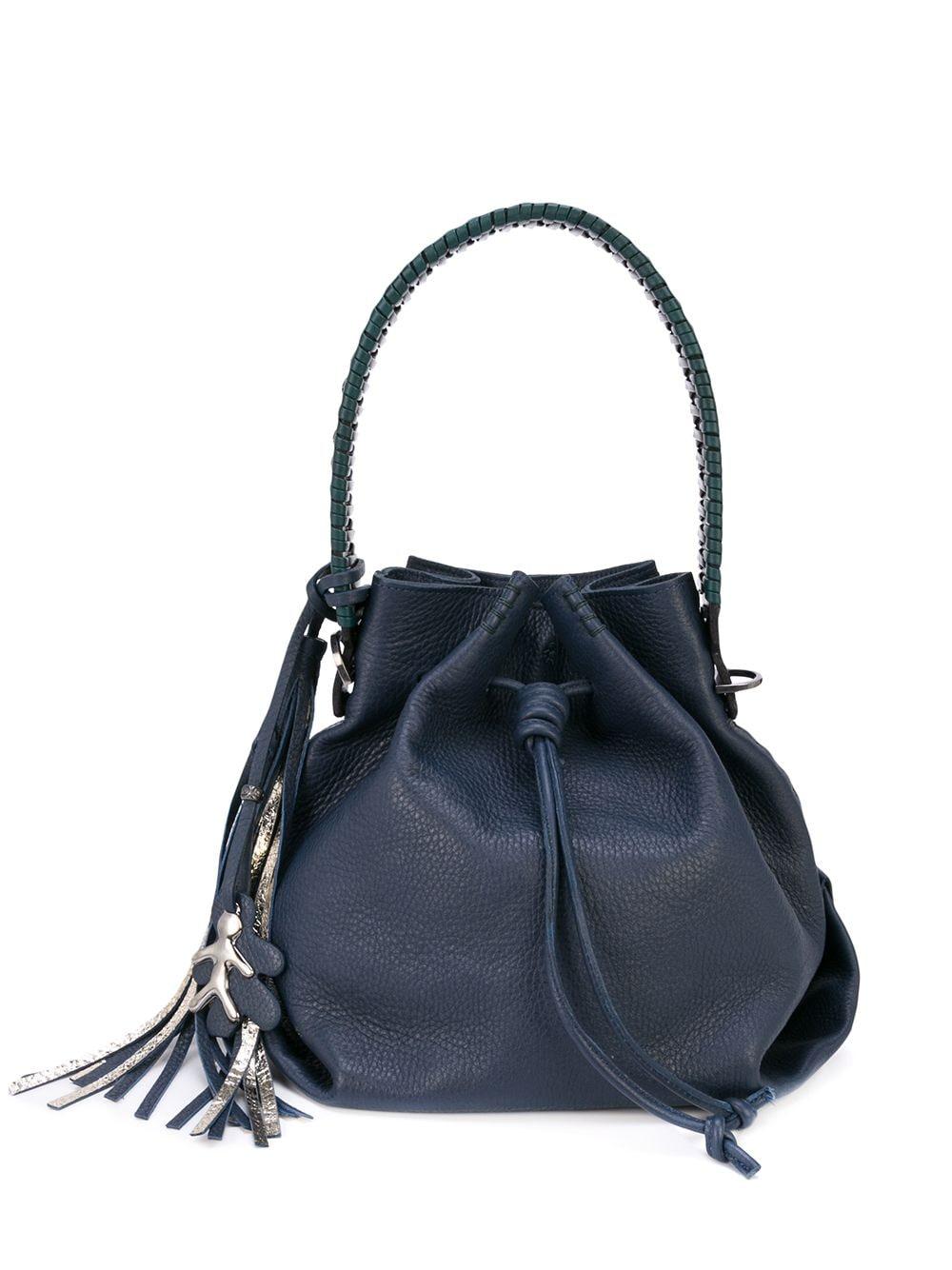 Henry Beguelin Tassel Bucket Bag in Blue | Lyst