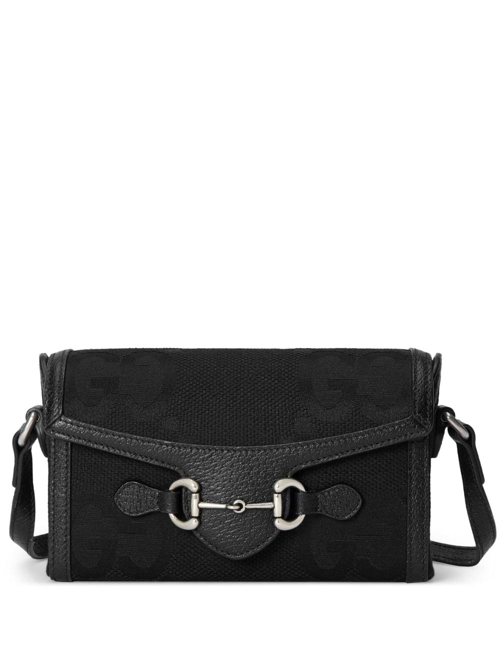 Gucci Horsebit 1955 Jumbo GG Messenger Bag in Black for Men | Lyst