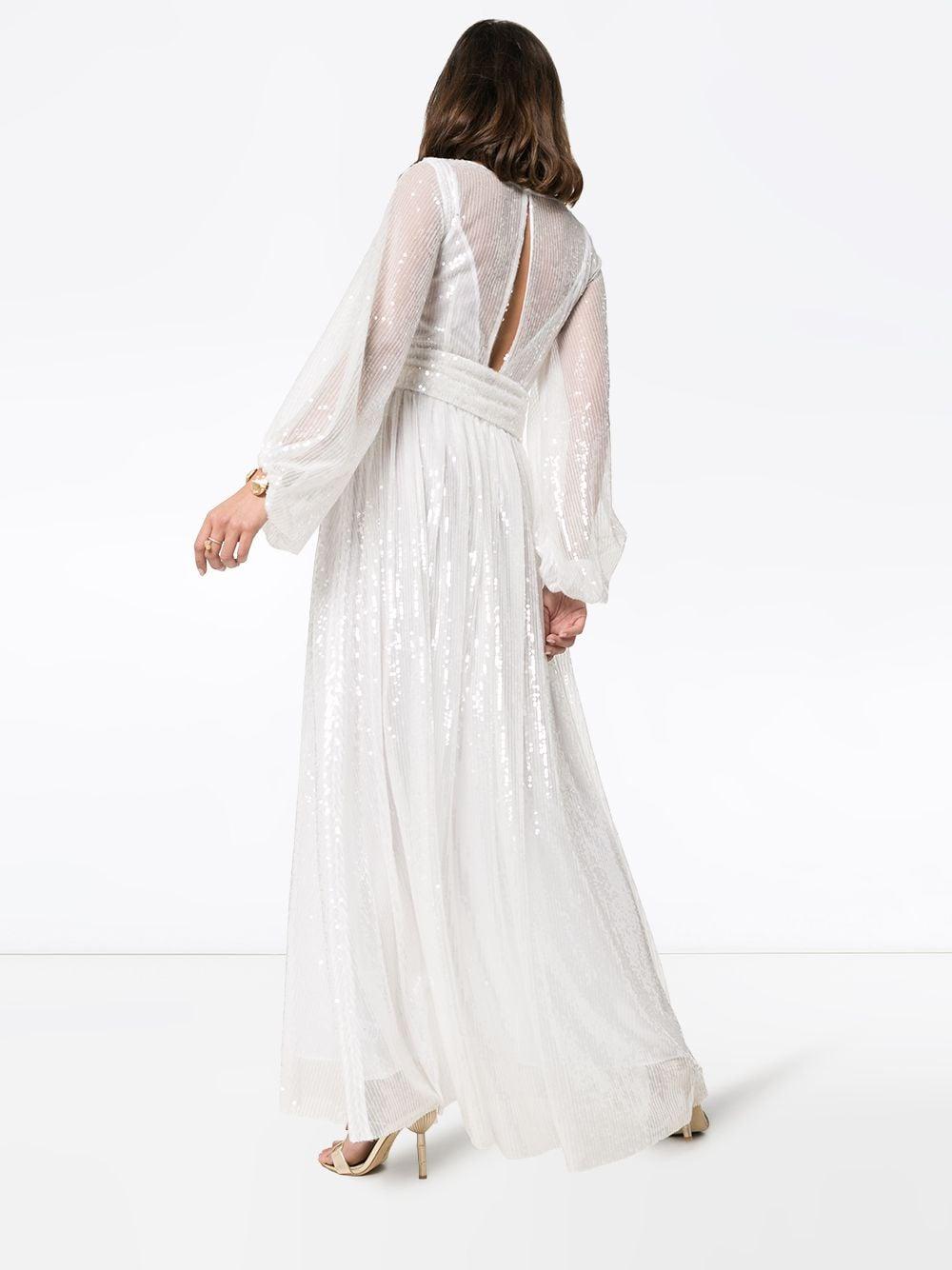 STAUD Sequin Embellished Maxi Dress in ...