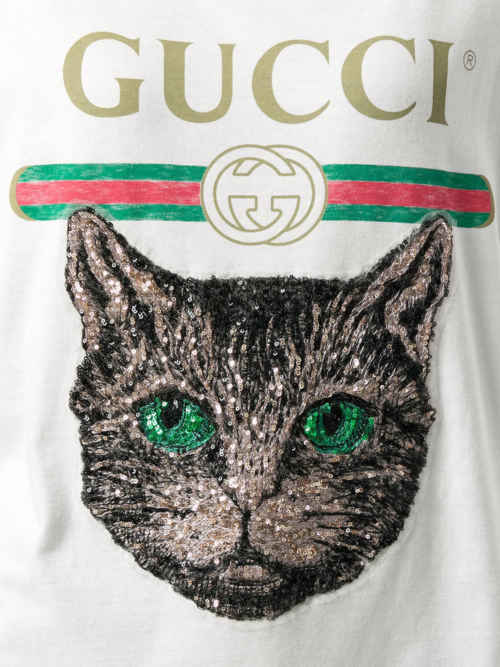 gucci mystic cat shirt