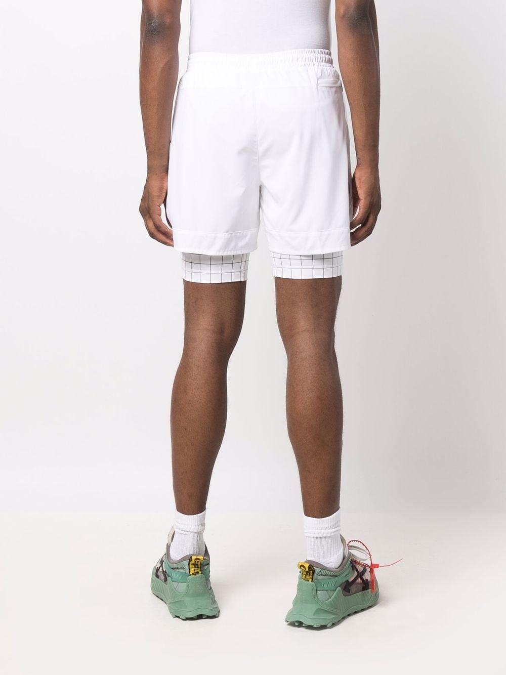 NIKE X OFF-WHITE Grid-print Two-in-one Layered Shorts in White for Men |  Lyst