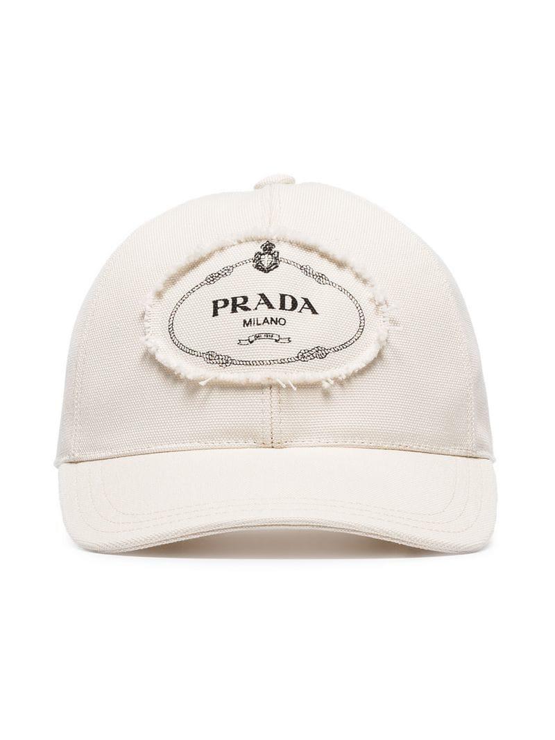 prada cap white