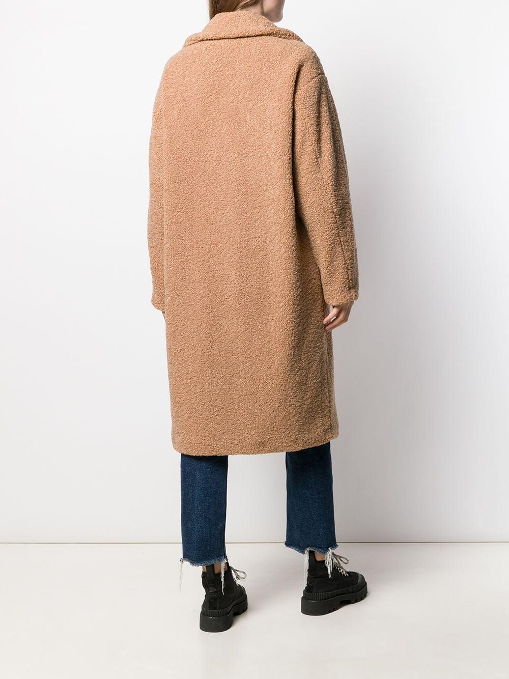 UGG Oversized Shearling Coat in Brown - Lyst