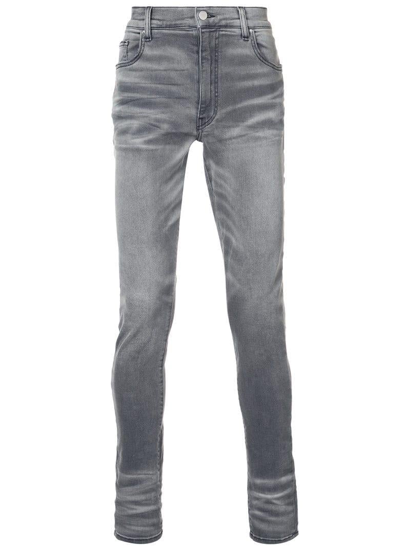 Amiri Stack Jeans in Gray for Men | Lyst