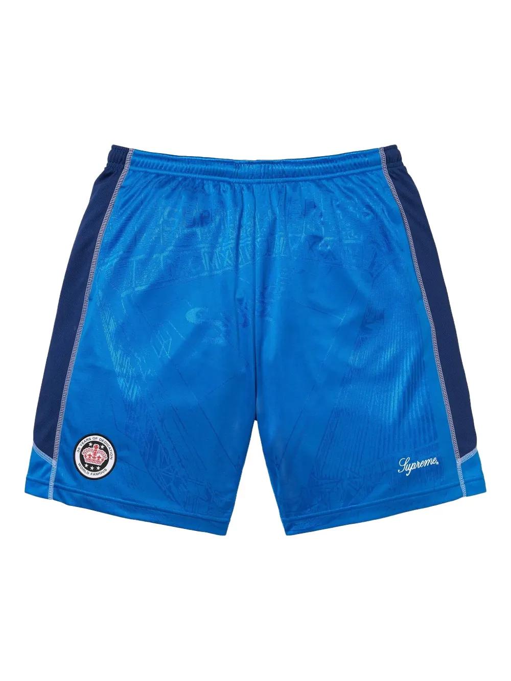 Supreme Patterned-Jacquard Soccer Shorts in Blue for Men | Lyst Canada
