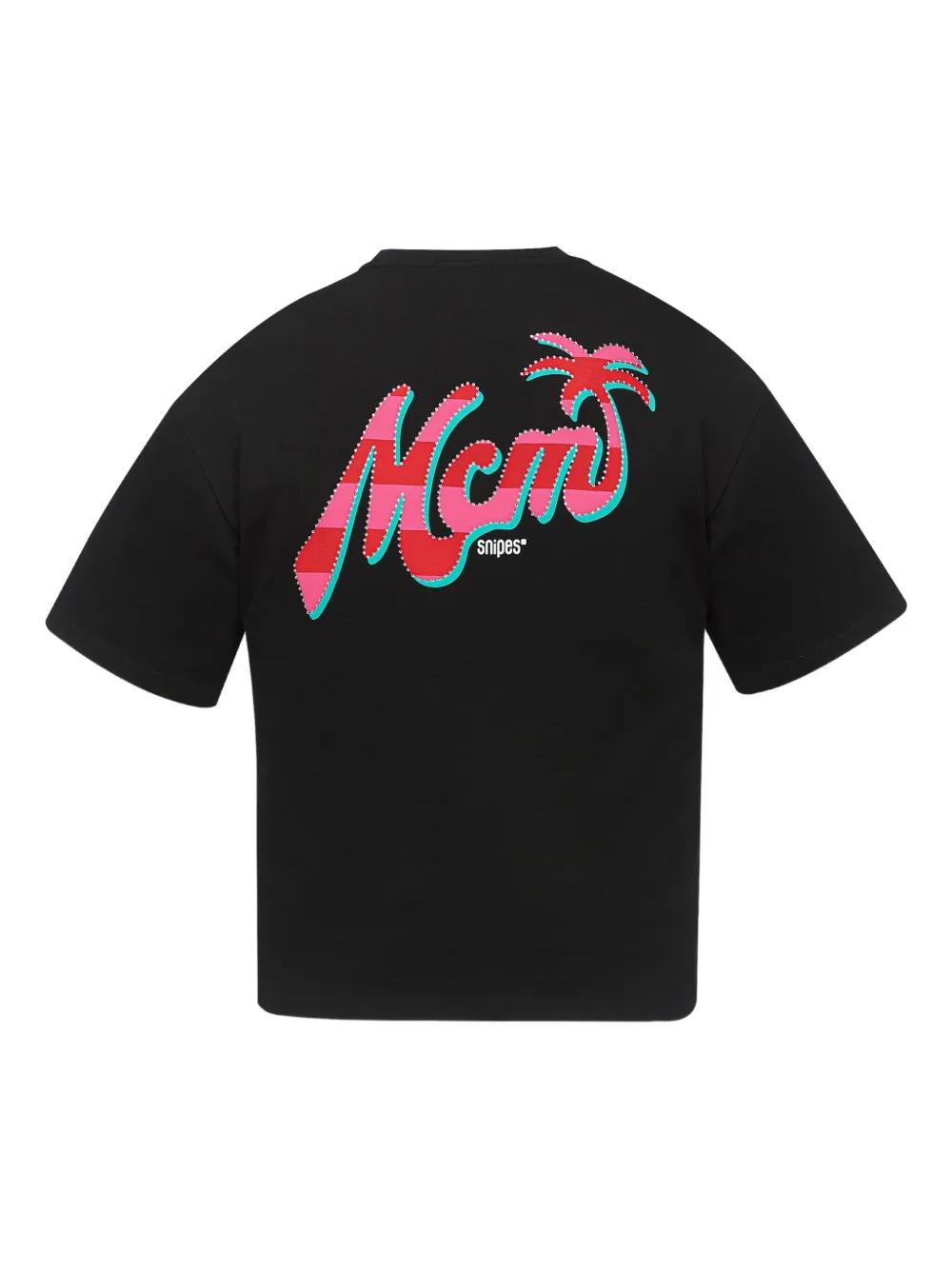 Tシャツ・カットソー MCM SS25 T-shirts (MHTFSMM05 BLACK) XX-Large Silket Logo T-Shirt w/ Zip Pocket Black | MCM ®US