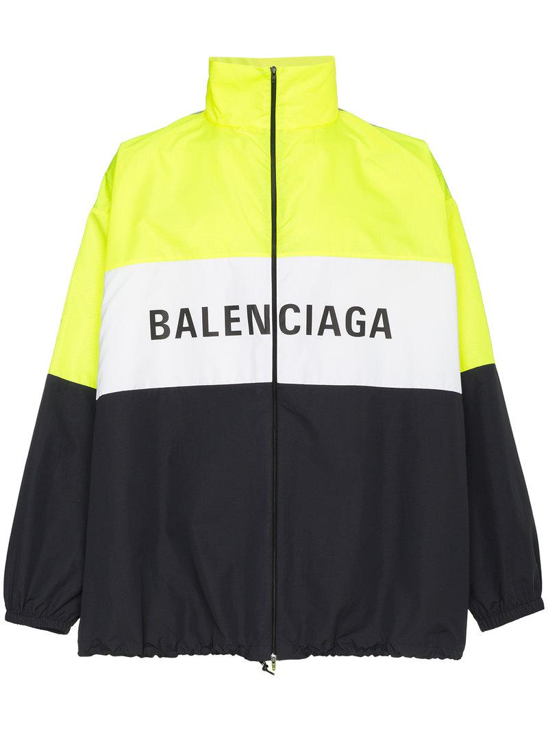 Balenciaga Logo Zip Up Track Jacket for Men | Lyst