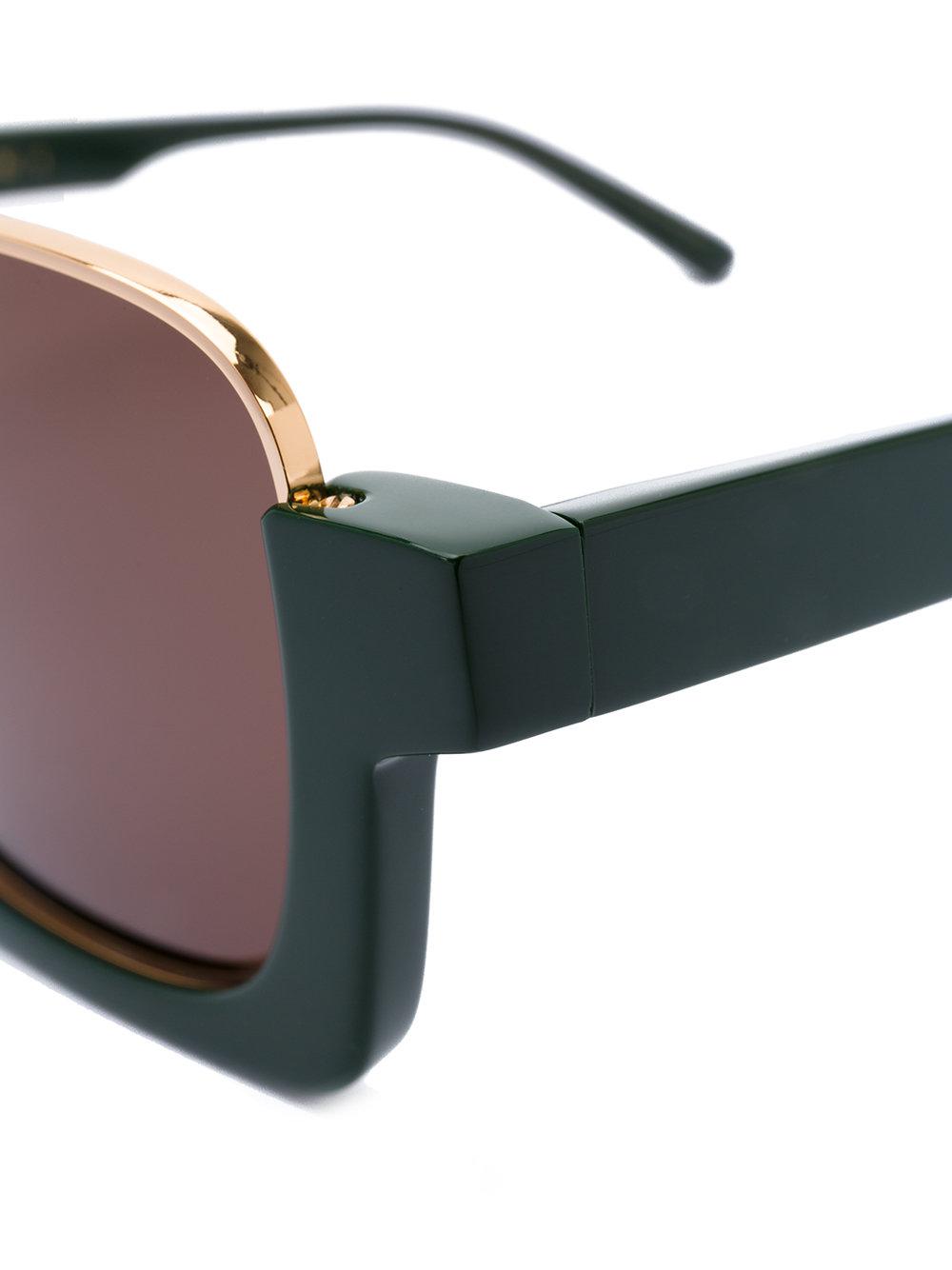 Marni Marni Crop Sunglasses in Green | Lyst