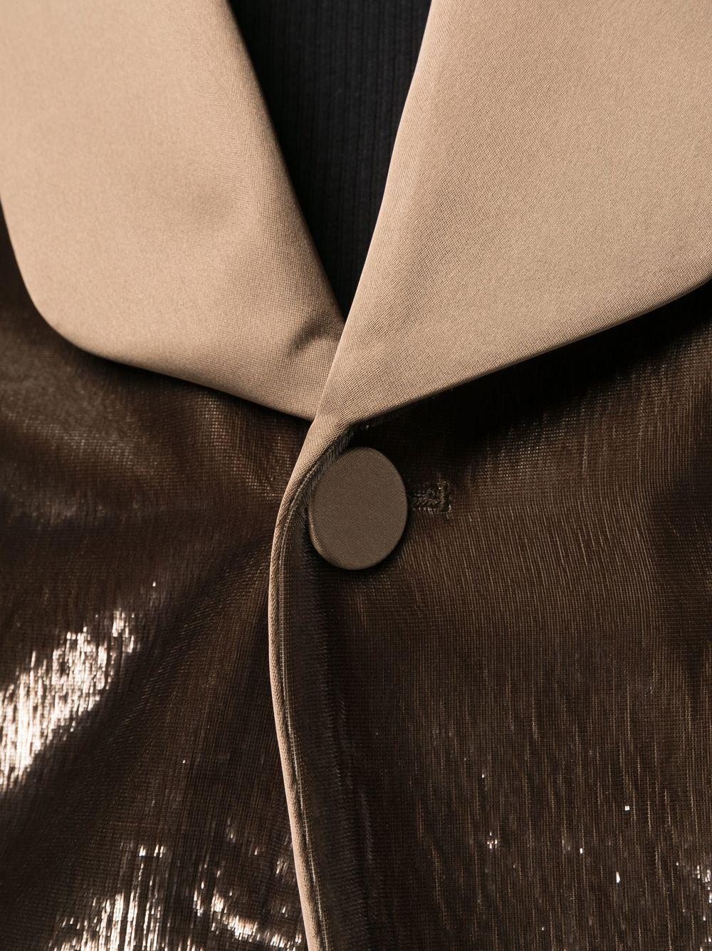 Roberto Cavalli Metallic-sheen Single-breasted Blazer in Black for Men |  Lyst