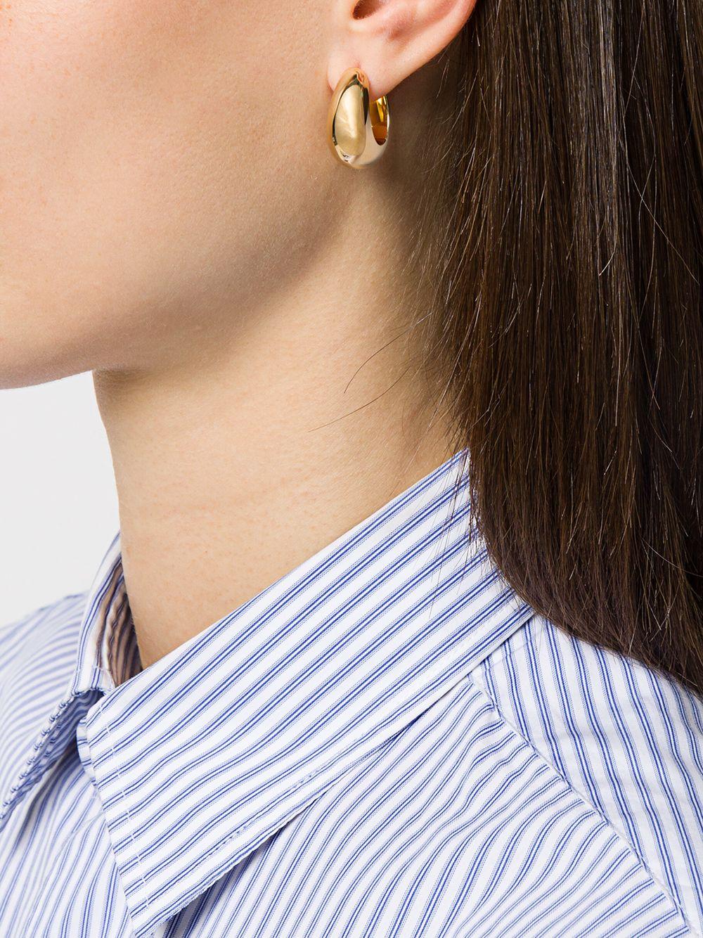 Tom Wood small chunky hoop earrings - Gold