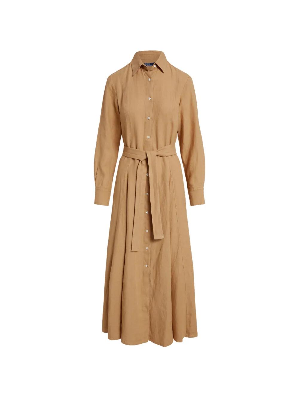 polo ralph lauren belted printed silk midi dress Polo Ralph Lauren