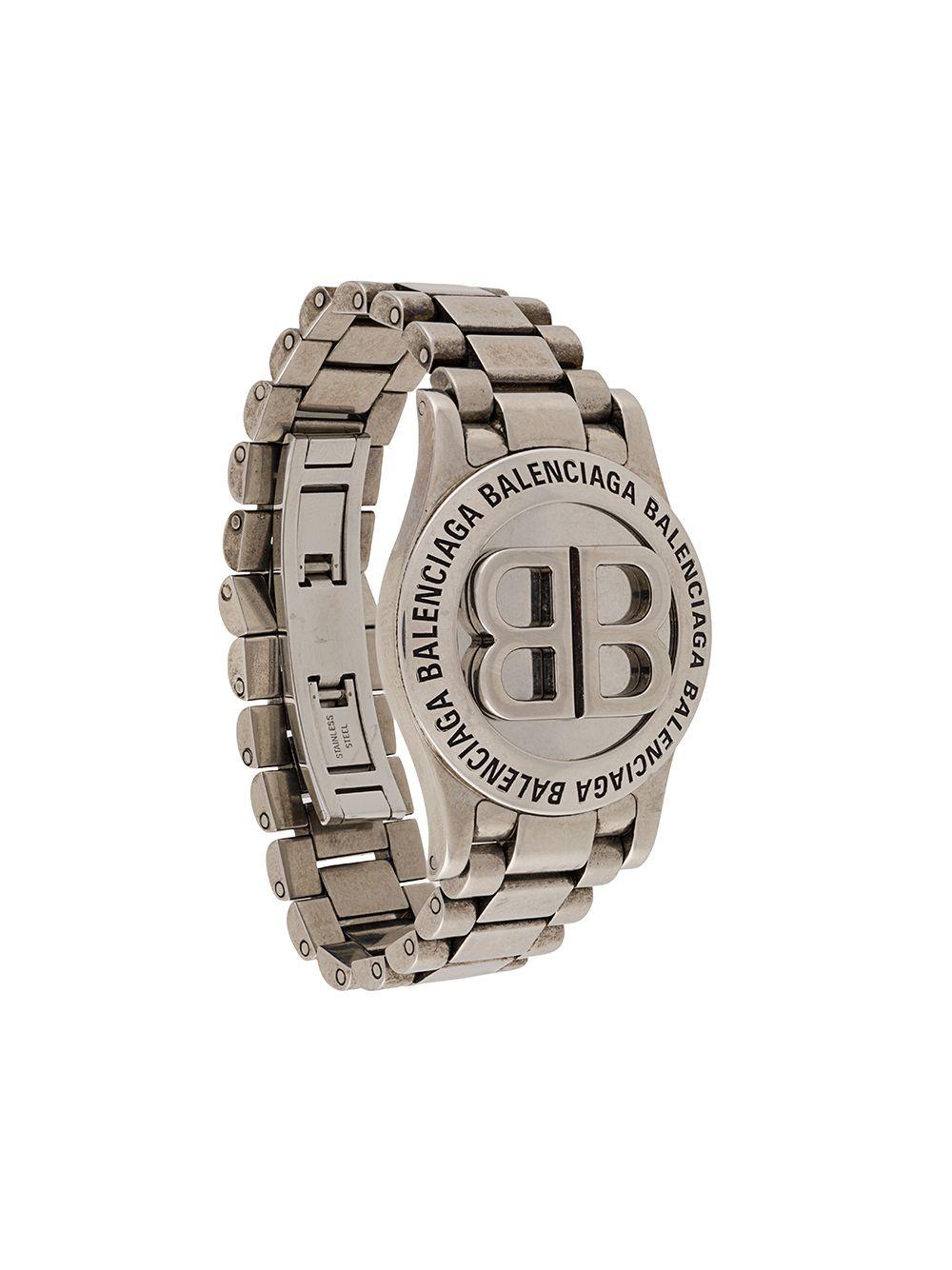 Balenciaga Bb Time Bracelet in Silver (Metallic) - Lyst