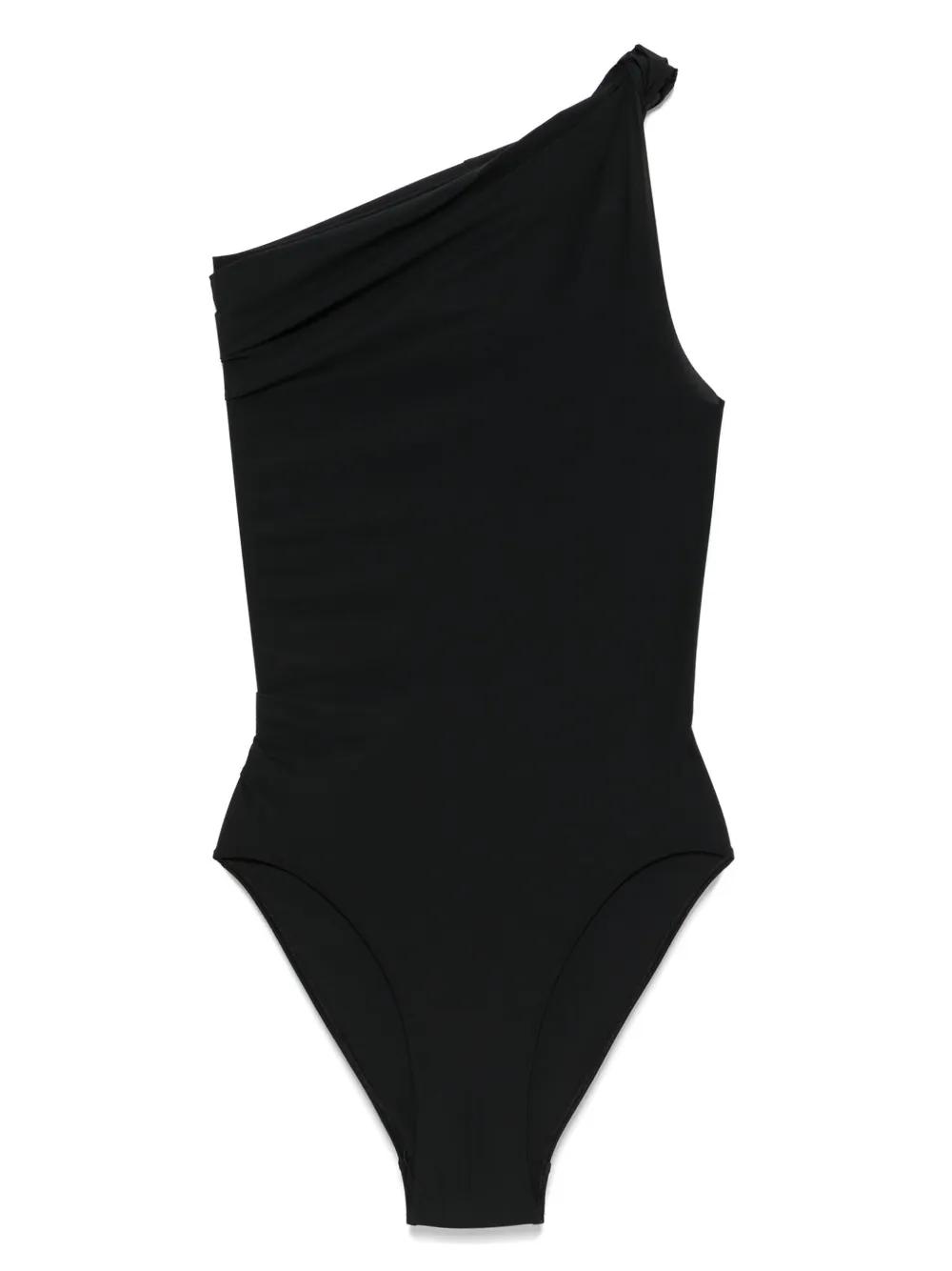 *RICK OWENS*ワンショルダー ワンピース 水着 レディース レースレディース Lace Ladies ベルト付フリルワンショルダー