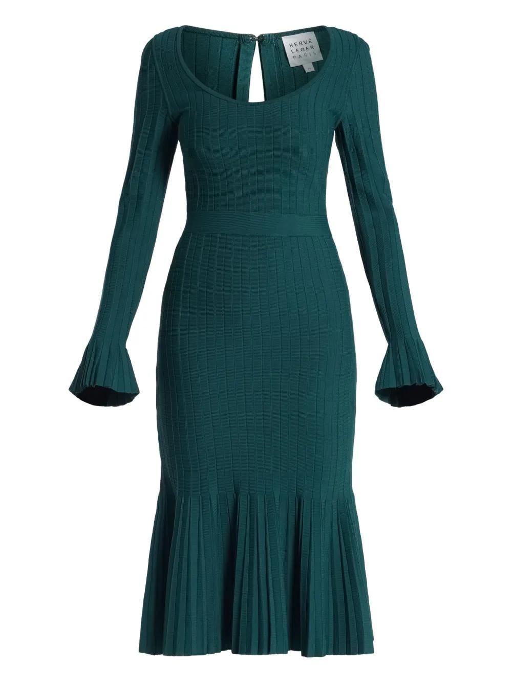white christmas dresses Herve Leger - Green Women Party/Cocktail Dress main image 0