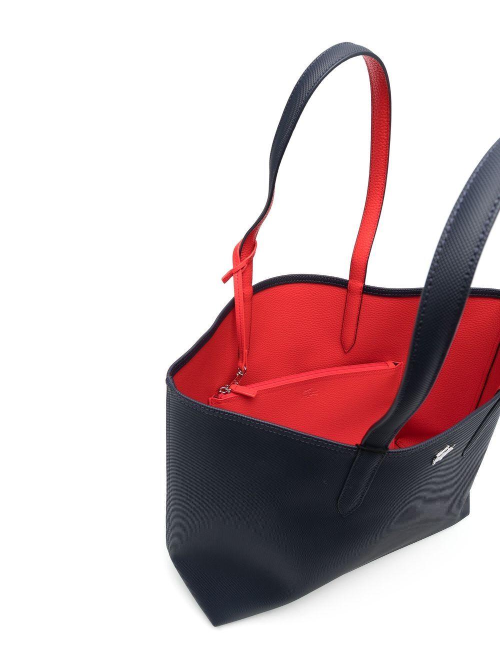 Lacoste Anna Reversible Tote Bag in Black | Lyst