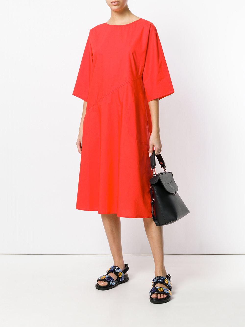 Lyst - Sofie D'Hoore Mid-length Shift Dress in Red