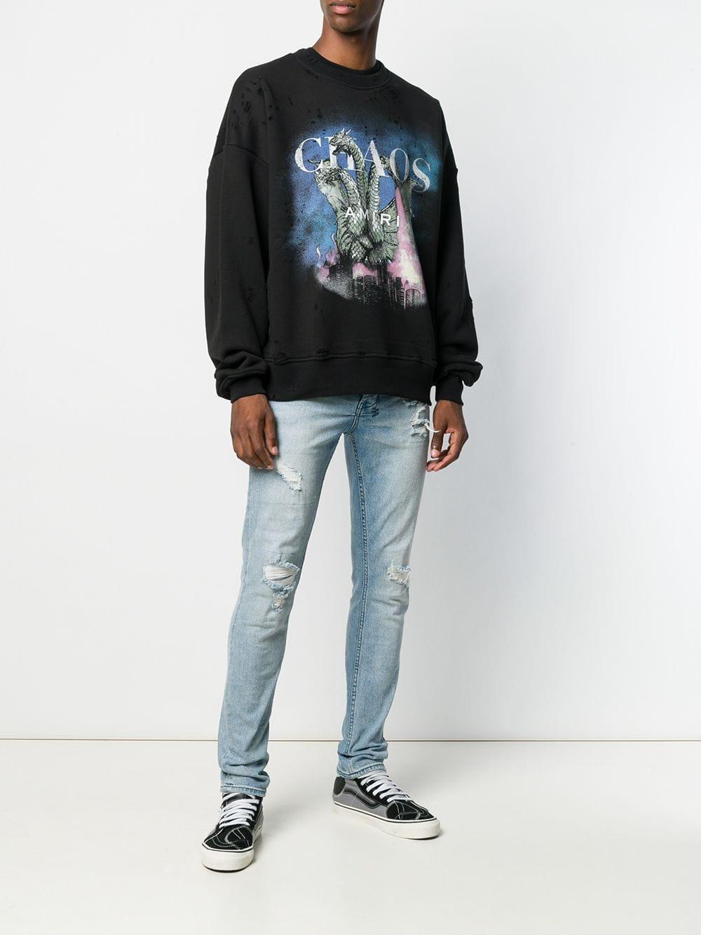 Amiri Chaos Sweatshirt in Black for Men | Lyst