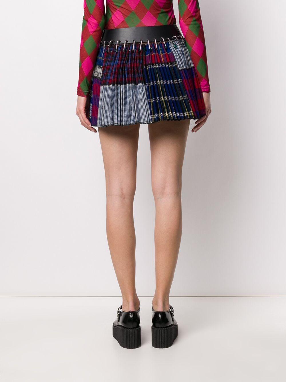 Chopova Lowena Belted Safety Pins Pleated Skirt in Blue | Lyst Chopova Lowena Belted Safety Pins Pleated Skirt in Blue | Lyst