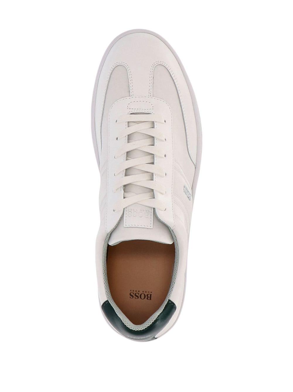 BOSS by HUGO BOSS Ribeira Tennis Trainers in White for Men | Lyst