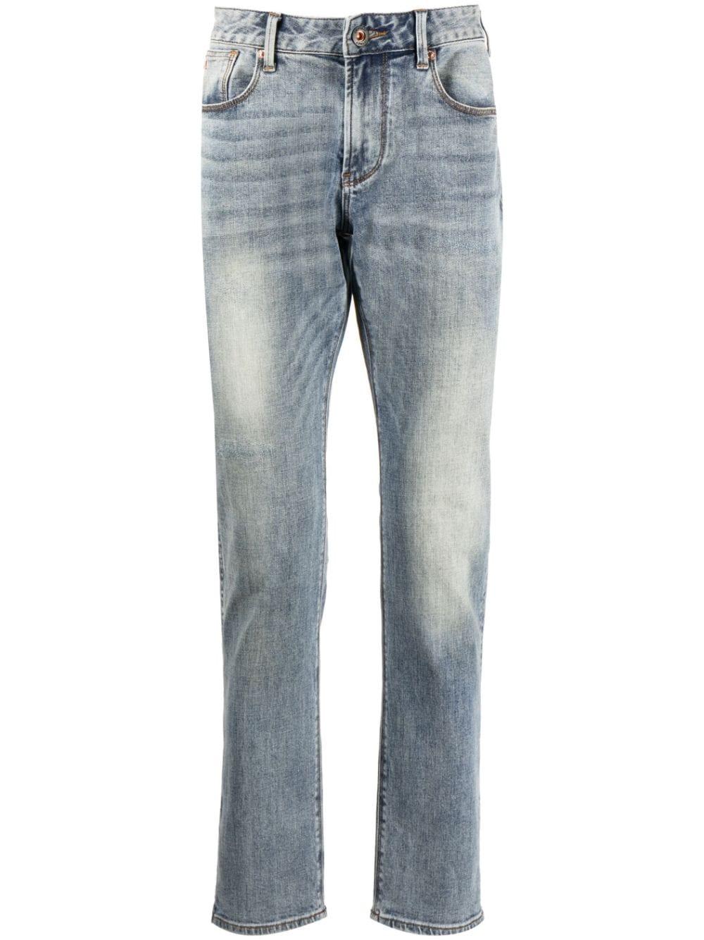 Emporio Armani Slim Fit Denim Jeans in Blue for Men | Lyst