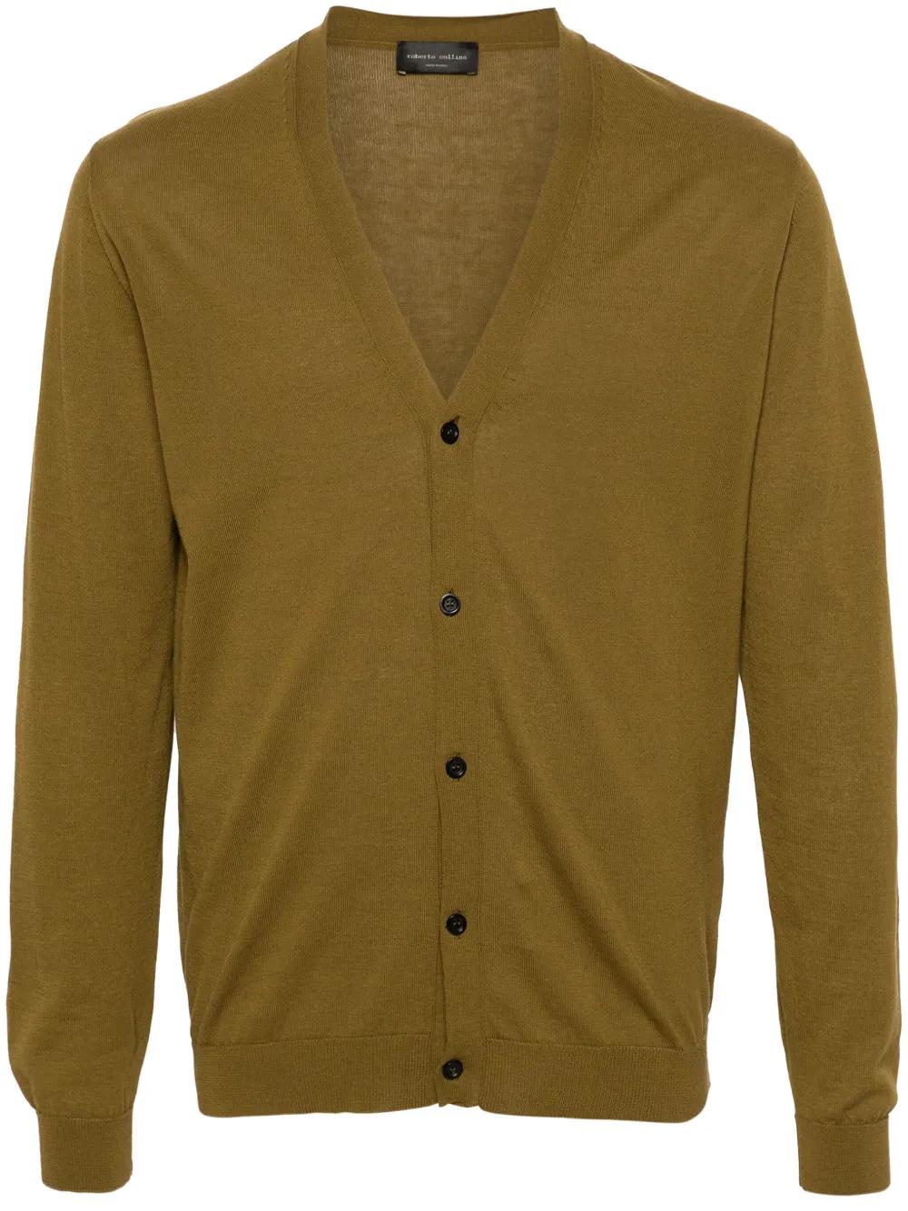 roberto collina カーディガン ベージュ グリーン　ロンハーマン メンズ Roberto Collina カーディガン | オンラインセールは最大47