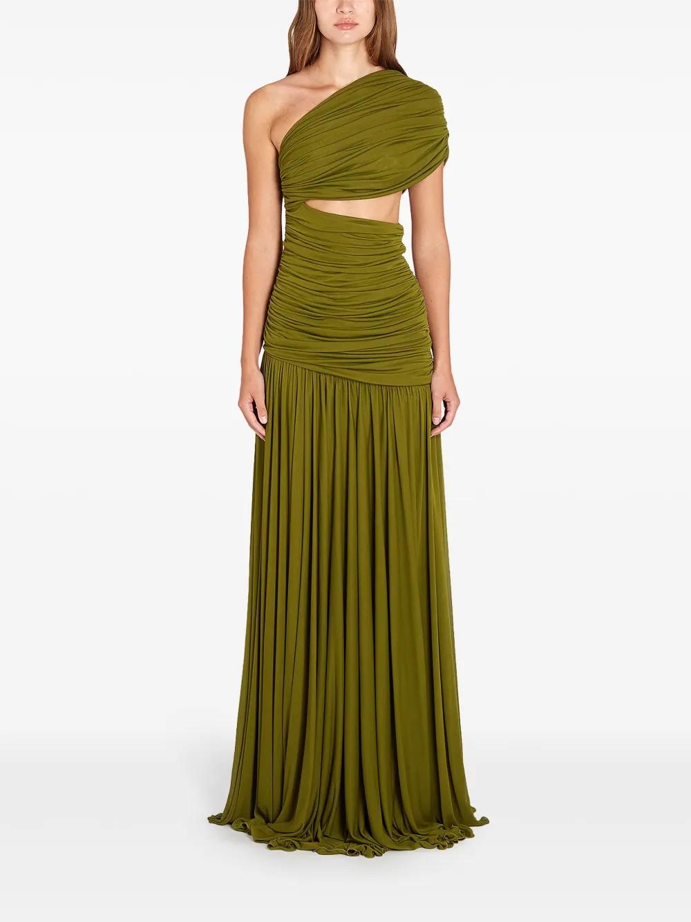 Giambattista Valli Asymmetrical Long Dress in Green | Lyst