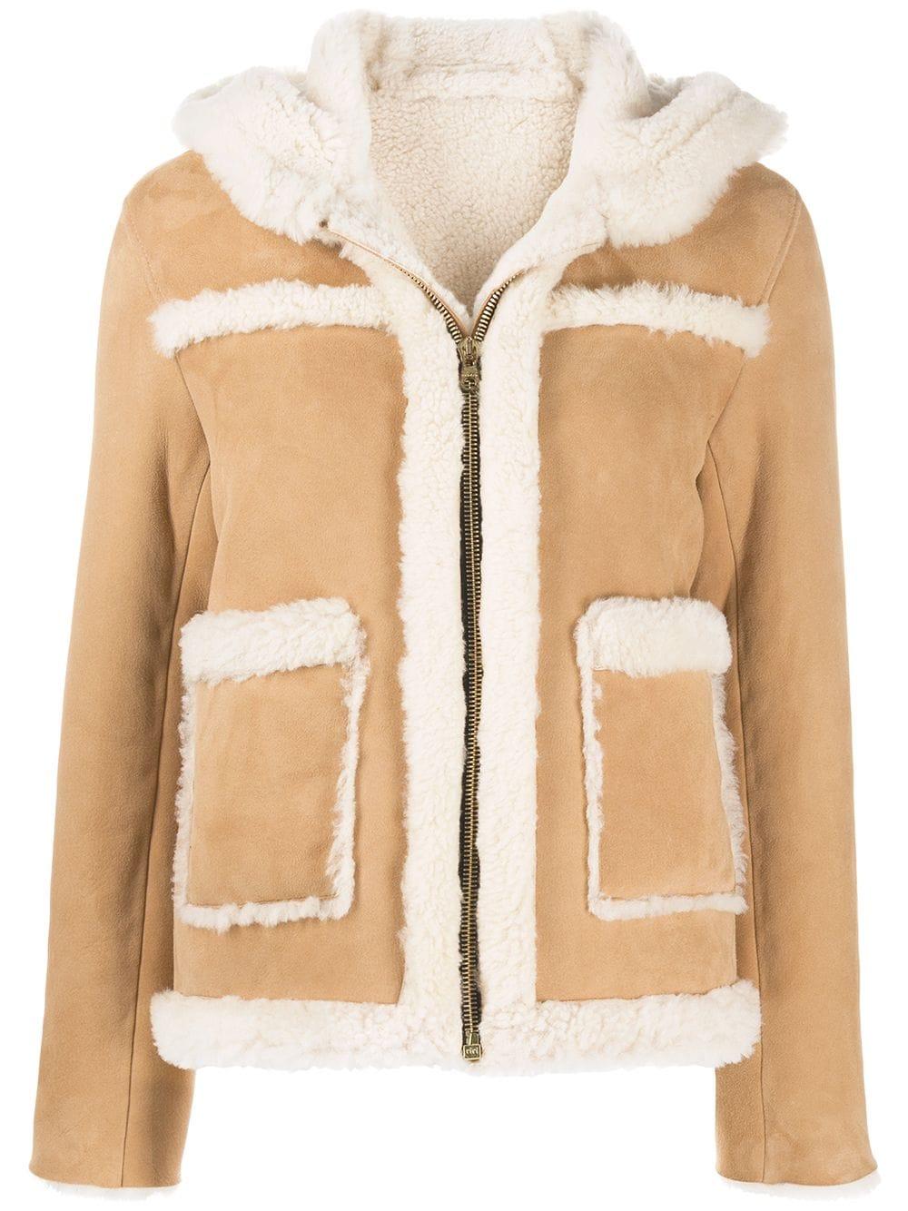 sandro paris shearling jacket