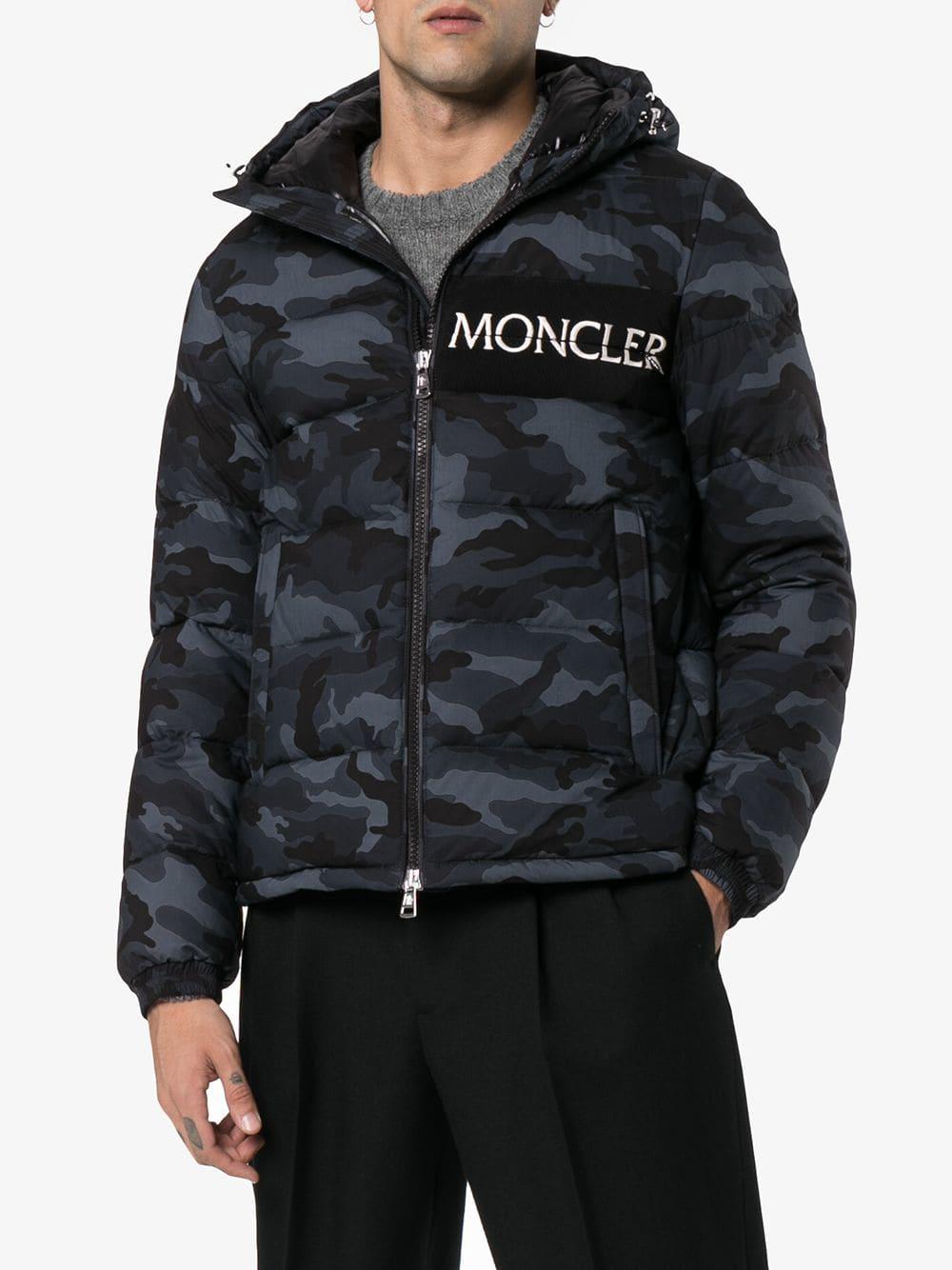 Moncler Aiton Down-filled Hooded Jacket in Blue for Men | Lyst UK