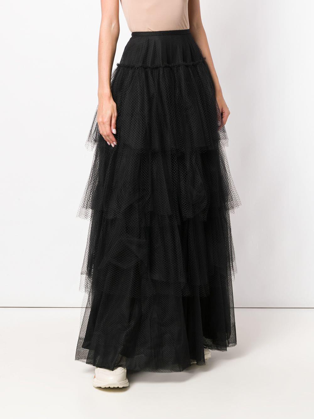 Black tiered hotsell tulle skirt