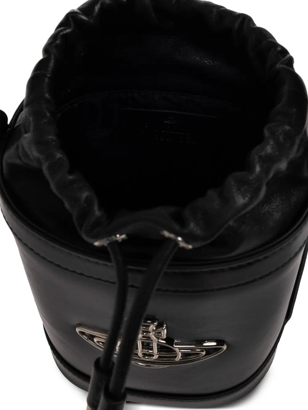 Vivienne Westwood Orb-Embellished Bucket Bag in Black | Lyst