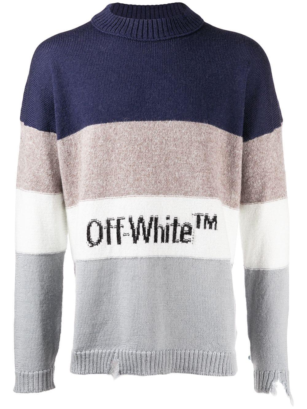 off white logo sweater