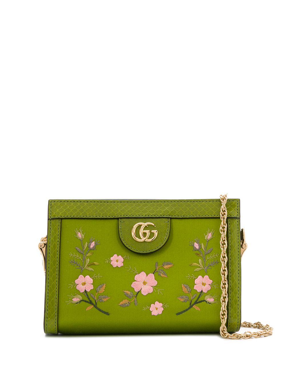 Gucci Ophidia Floral-print Shoulder Bag in Green | Lyst