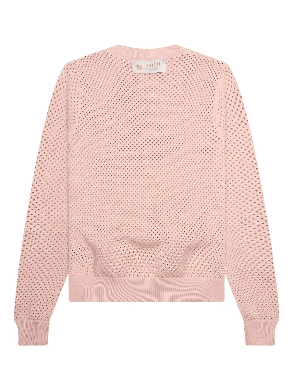 ニット・セーター AMIRI CREAM CROCHET SWEATER MEN'S KNITWEAR – AMIRI