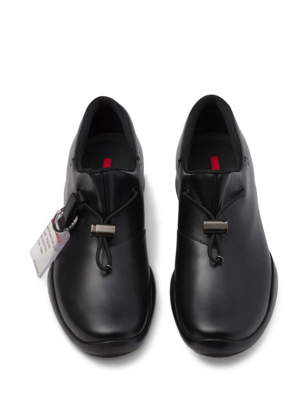 Prada Toblach Leather Sneakers in Black for Men | Lyst display picture 3
