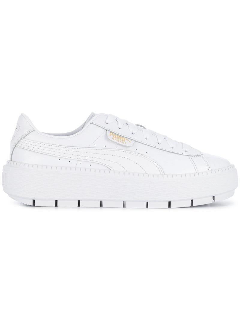 puma platform trace ostrich sneakers