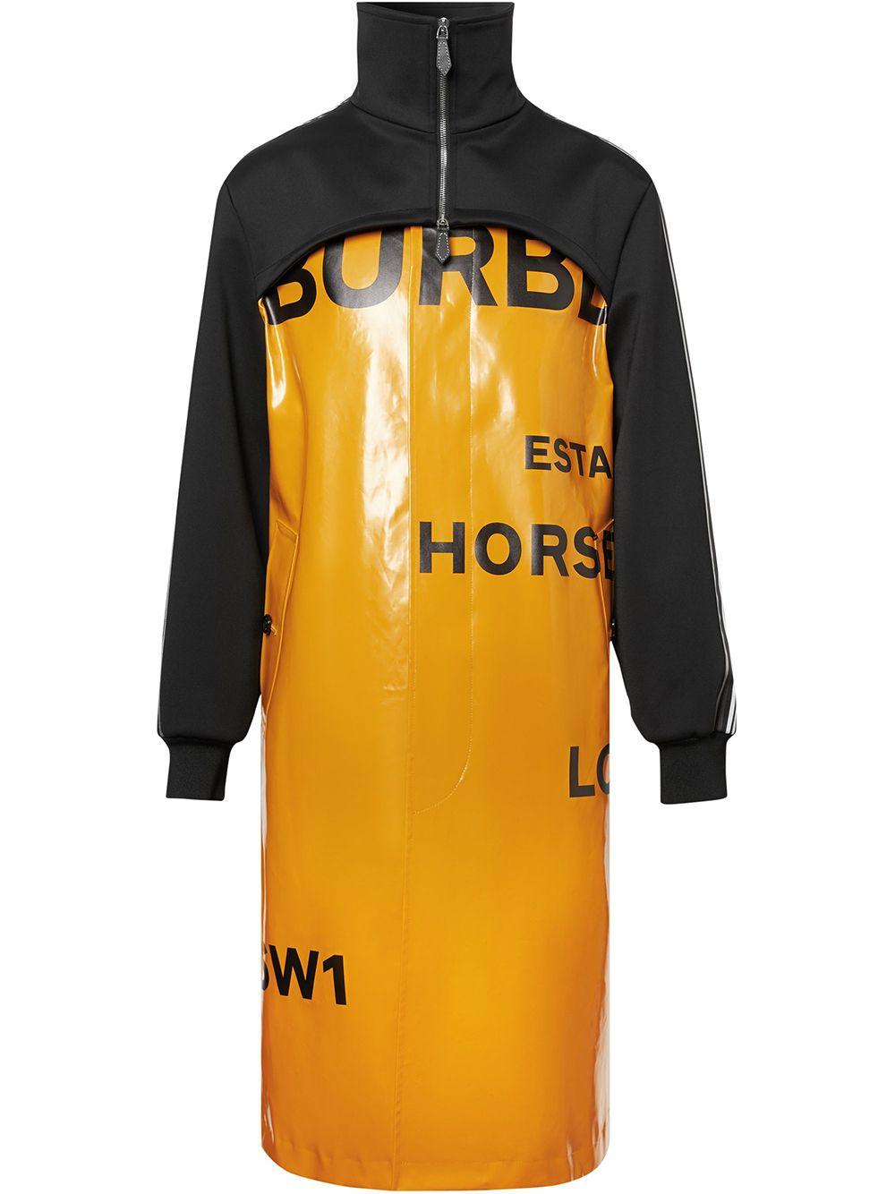 Burberry Canvas Track Top Panel Horseferry Print Car Coat in 