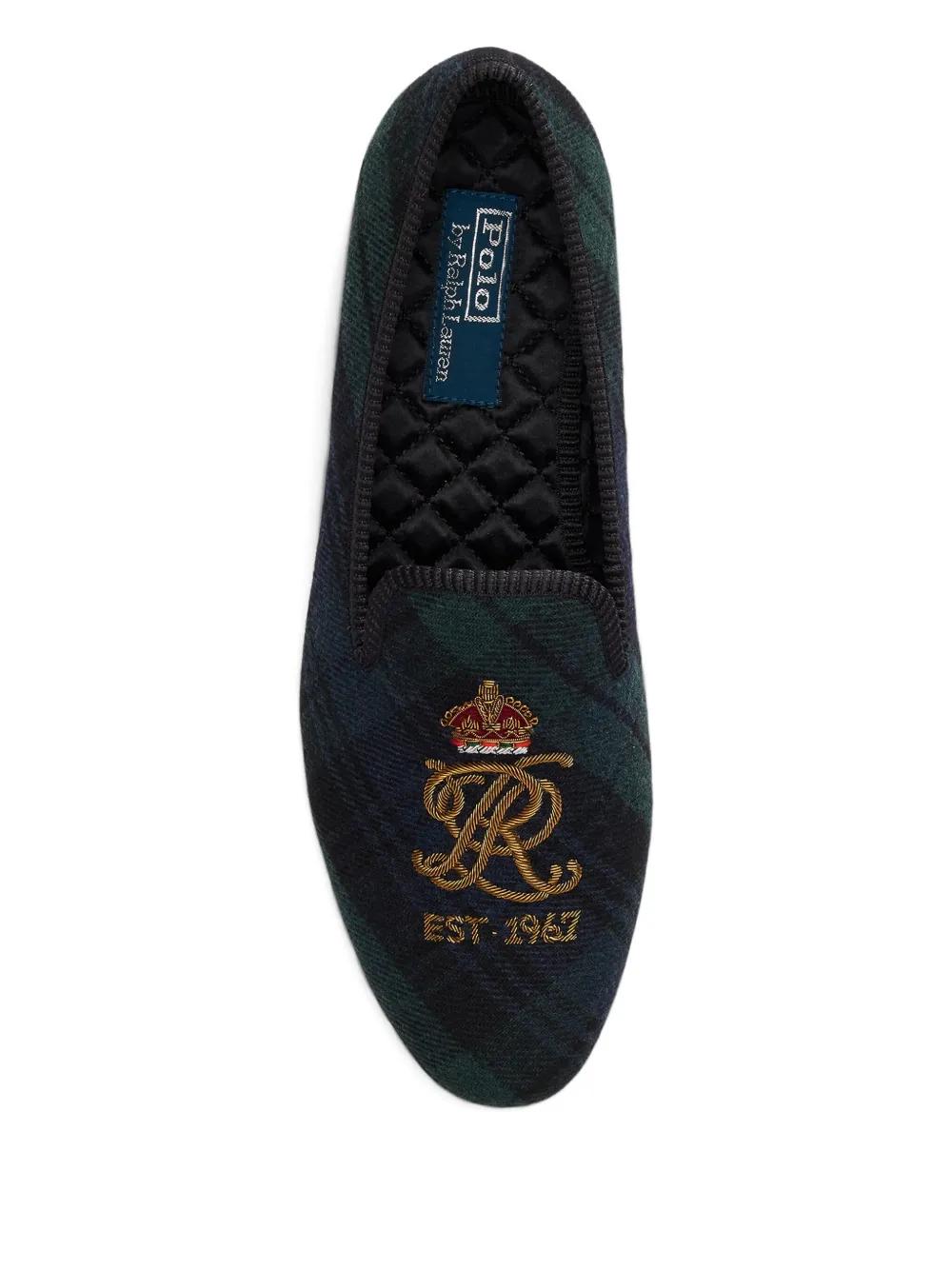 Polo Ralph Lauren Paxton Crest-Embroidered Loafers in Blue for Men