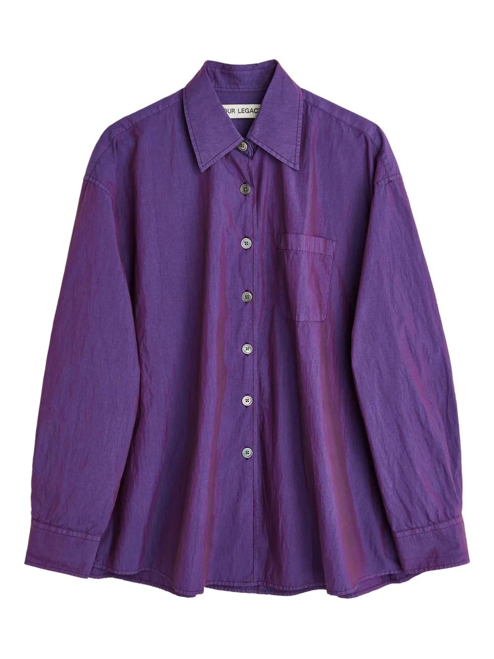 Our Legacy Long Sleeve Shirt in Purple | Lyst