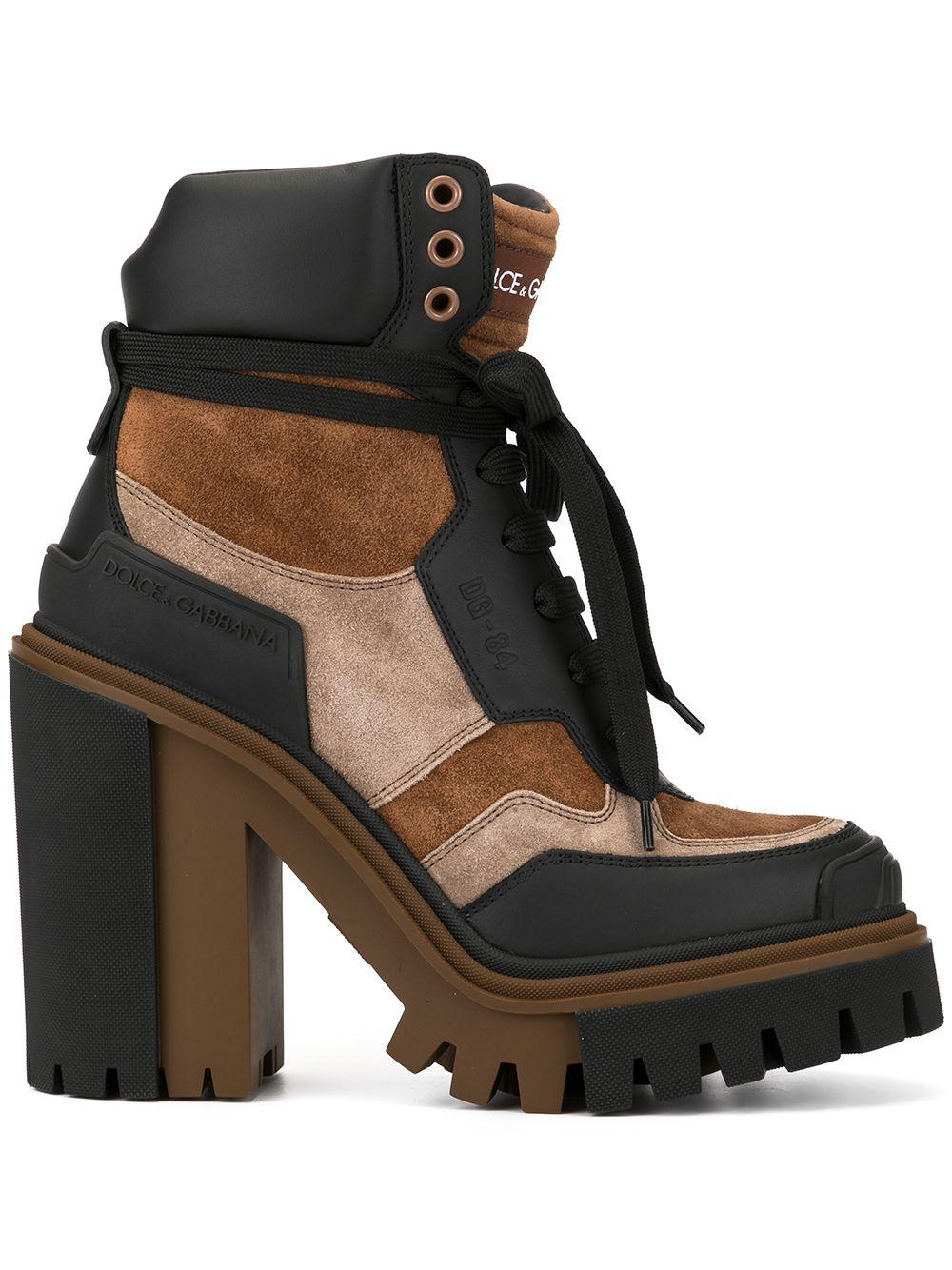 Dolce & Gabbana Trekking Boots in Brown | Lyst