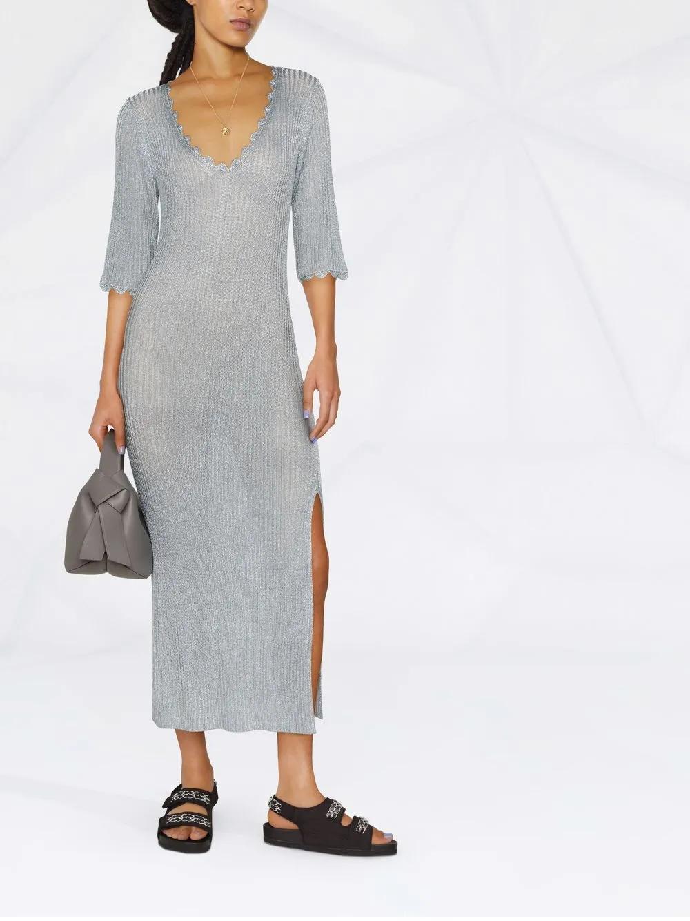 Designer Ganni Knit Midi Dresses for Women - Up to 50% off | Lyst