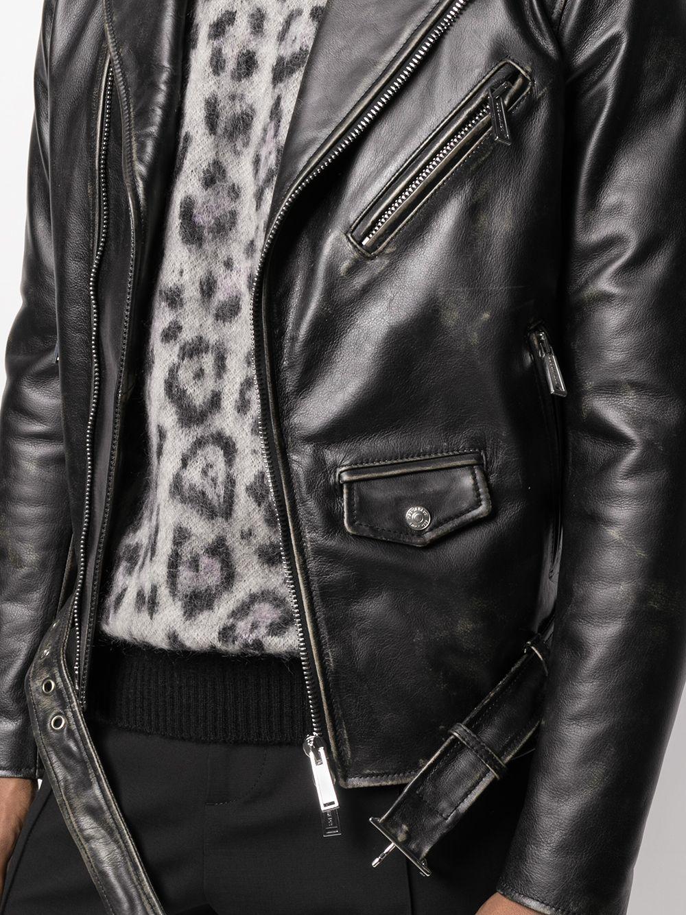 DSquared² X Ibrahimović Icon Leather Jacket in Black for Men | Lyst