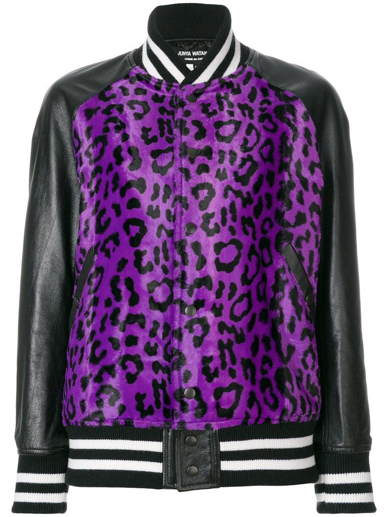 purple leopard print jacket