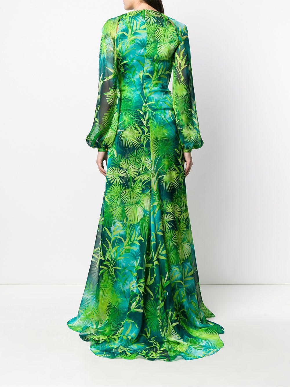 Versace Original Jungle Dress in Green | Lyst