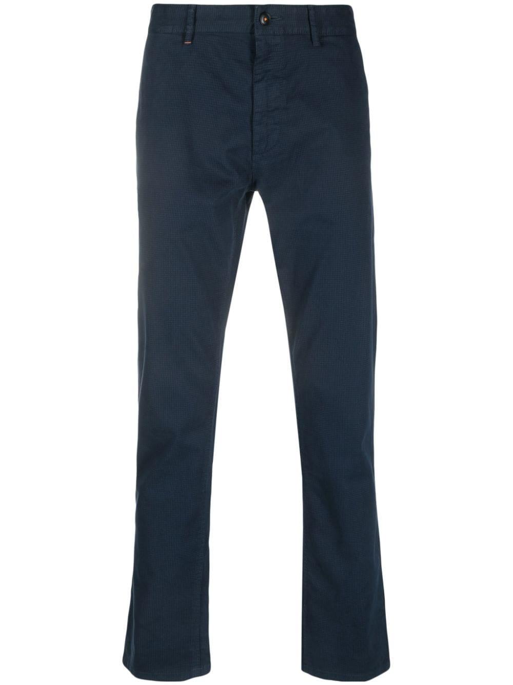 BOSS by HUGO BOSS Slim-fit Chino Trousers in Blue for Men | Lyst